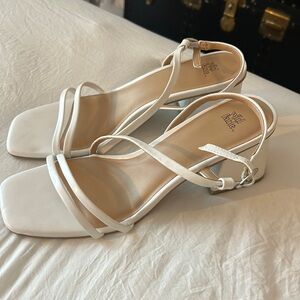 Wild fable target white block heels